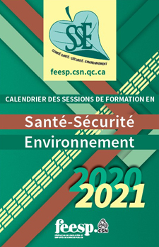 Calendrier des sessions de formation en santé-sécurité