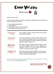 Activités pour Leucan 2022
